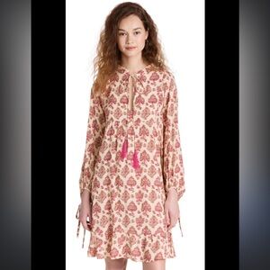 Natalie Martin “Sasha” Dress – Cyprus Print Pink/Red – Size L